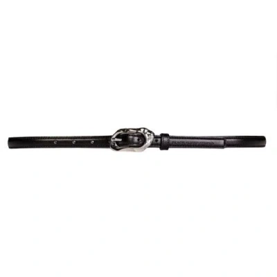 Black Suede Studio Greca Belt