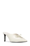 Black Suede Studio Hailey 65 Pointed Toe Mule In Coconut