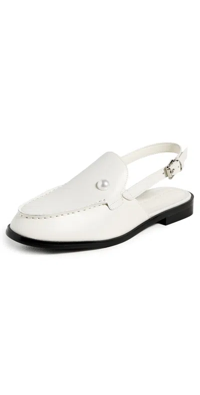 Black Suede Studio Haven Flats Coconut Leather In Multi