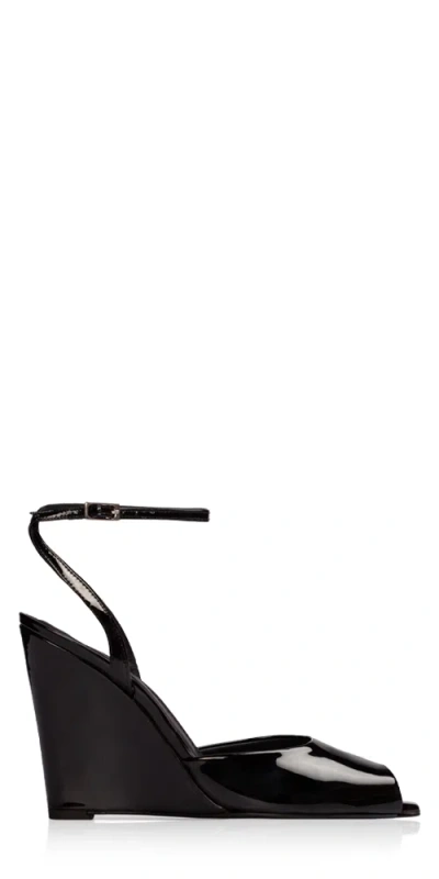 Black Suede Studio Idetta 100 Sandal In Black