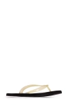 Black Suede Studio Jeli Flip Flop In Butter Pvc