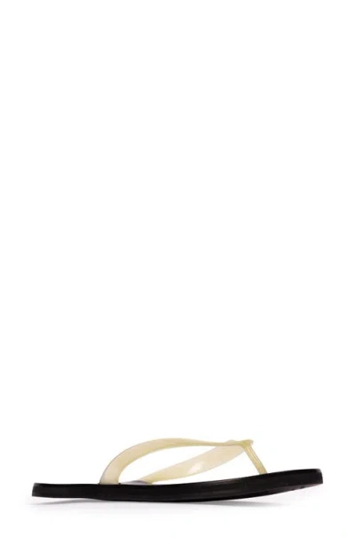 Black Suede Studio Jeli Flip Flop In Butter Pvc
