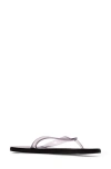 Black Suede Studio Jeli Pvc Flip Flop Sandals In Clear Pvc