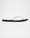 Black Suede Studio Jeli Flip Flop In Butter Pvc