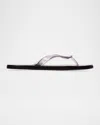 Black Suede Studio Jeli Pvc Flip Flop Sandals In Clear Pvc