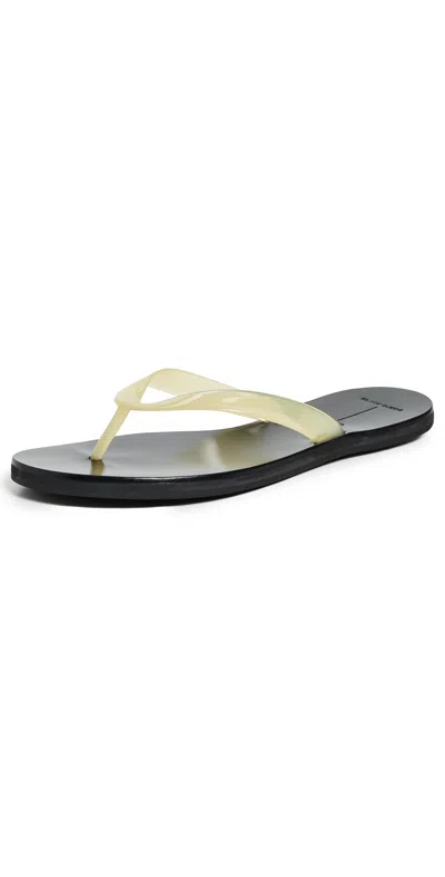 Black Suede Studio Jeli Sandals Butter Pvc