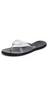 Black Suede Studio Jeli Sandals Clear Pvc In Clear Pvc