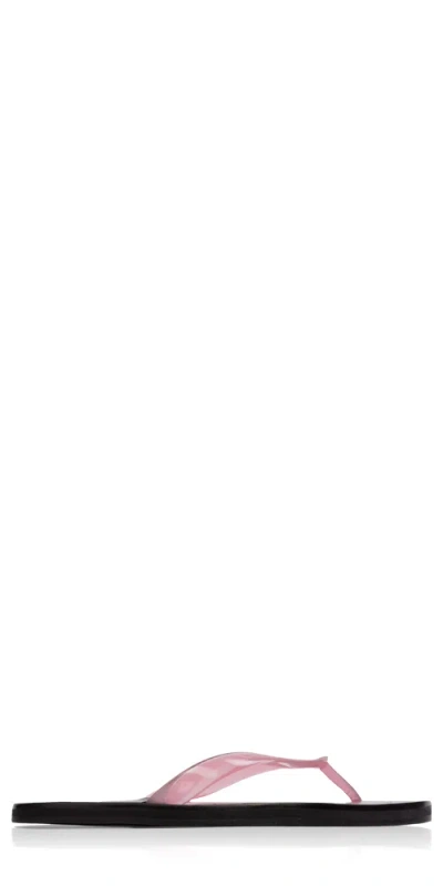 Black Suede Studio Jelly Sandal Bubble Gum In Pink