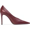 Black Suede Studio Jona 100 Pump In Burgundy