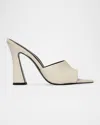 Black Suede Studio Junie Sandal In Coconut Buffed Nappa