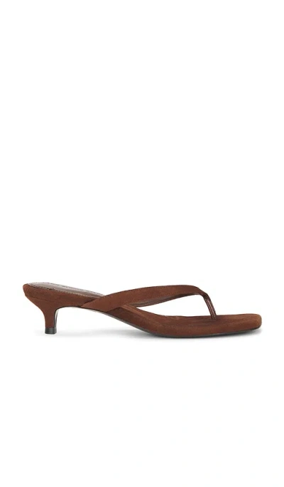 Black Suede Studio Kendal 35 Mule In Brown
