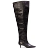 Black Suede Studio Kira 50 Thigh High Boot In Black