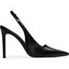 Black Suede Studio Lainey 100 Patent Pump In Multi