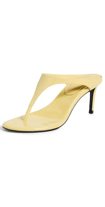 Black Suede Studio Laurel 65 Sandals Sunflower Patent Leather In Yellow