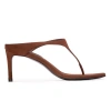 Black Suede Studio Laurel 65 Suede Mule In Brown