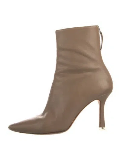 Pre-owned Black Suede Studio Leather Boots In Neutral