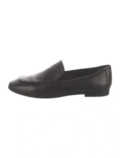 Pre-owned Black Suede Studio Leather Loafers In Black
