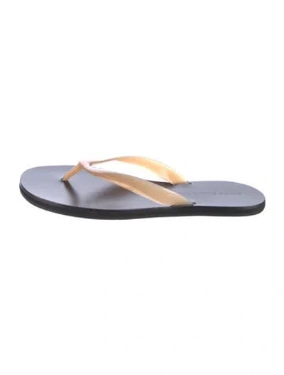 Pre-owned Black Suede Studio Leather Slides