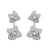 Black Suede Studio Lisa Earring In Silver