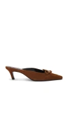 Black Suede Studio Lolita 50 Mule In Brown