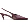 Black Suede Studio Lou 50 Slingback Pump