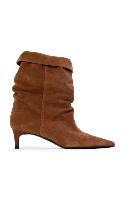 Black Suede Studio Marty Suede Boots In Multi
