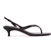 Black Suede Studio Mehak 35 Leather Sandal In Black