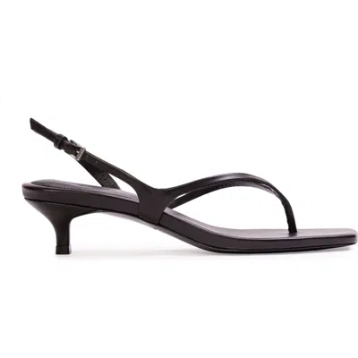Black Suede Studio Mehak 35 Leather Sandal
