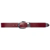 Black Suede Studio Mena Leather Belt