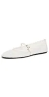 Black Suede Studio Mika Flats Coconut Mesh In Coconut Mesh