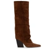Black Suede Studio Nev 100 Boot In Brown