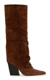 Black Suede Studio Nev Suede Boots In Brown