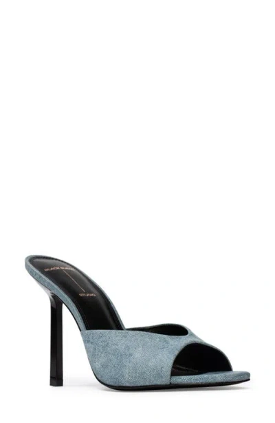 Black Suede Studio Nori 100 Sandal In Blue