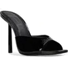 Black Suede Studio Nori 100 Sandal In Black Patent