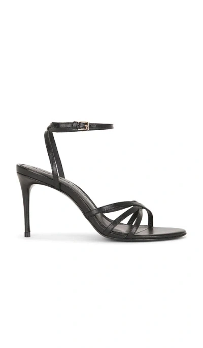 BLACK SUEDE STUDIO OLIE 80 SANDAL