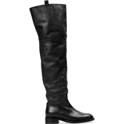 Black Suede Studio Piper Boot