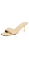 Black Suede Studio Poppy 65 Mule In Crochet Natural Raffia