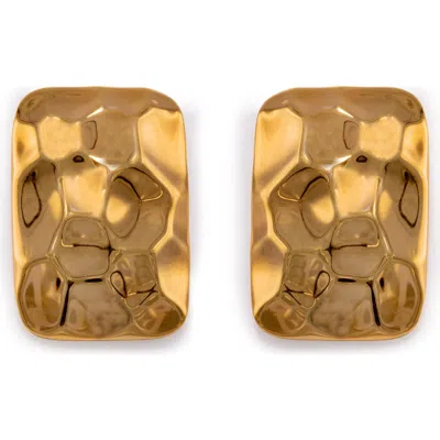 Black Suede Studio Rana Earring In Gold