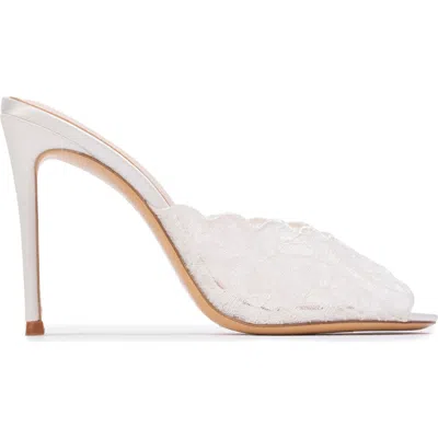 Black Suede Studio Rhys 100 Mule In White