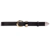 Black Suede Studio Ring Belt