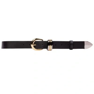 Black Suede Studio Ring Belt
