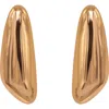 Black Suede Studio Rita Earring In Gold