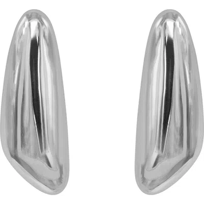 Black Suede Studio Rita Earring In Silver