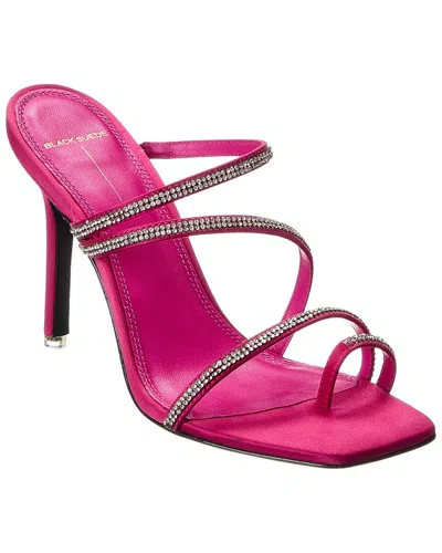 Black Suede Studio Selma Sandal In Pink