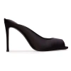 Black Suede Studio Shania 100 Satin Mule