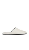 Black Suede Studio Shiloh Flat In Ivory