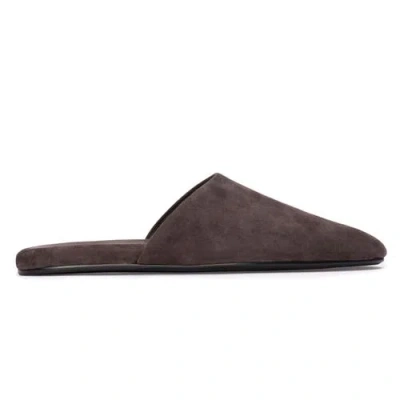 Black Suede Studio Shiloh Mule In Brown
