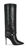 Black Suede Studio Simone 100 Boot In Black