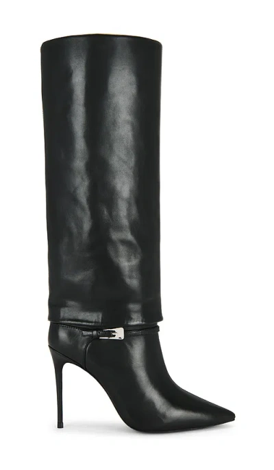 Black Suede Studio Simone 100 Boot In Black