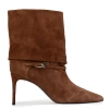 Black Suede Studio Simone 80 Suede Boot In Brown
